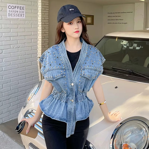 New Fashion All-match Short Waistcoat Top  CODE: KAR3560