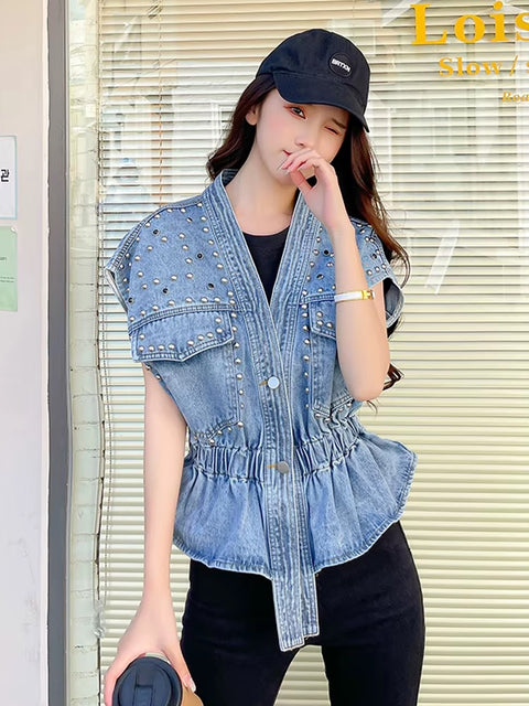 New Fashion All-match Short Waistcoat Top  CODE: KAR3560