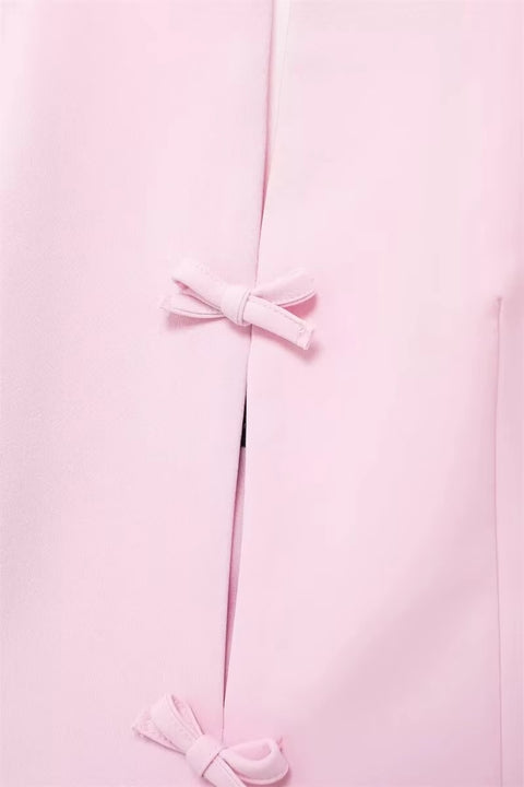 New Bow Rhinestone Crop Cut Out Sleeveless Off Shoulder Backless Sexy Top CODE: KAR3561