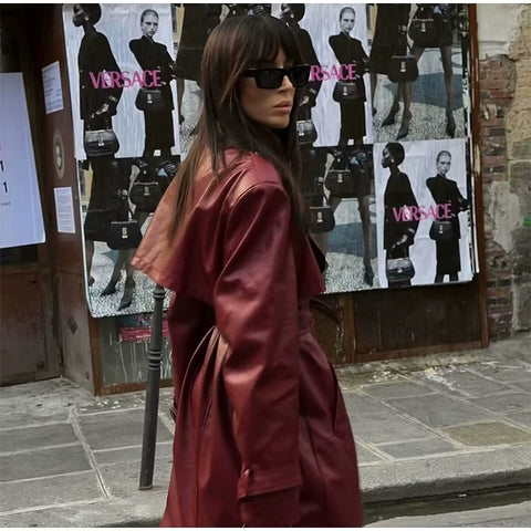 New Fashion Turndown Collar Loose Long Sleeves Long Jackets CODE: KAR3563