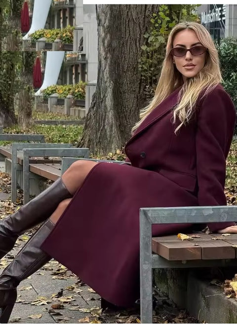 New Warm Winter Long Sleeve Trench Long Coat Jacket CODE: KAR3564