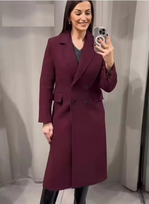 New Warm Winter Long Sleeve Trench Long Coat Jacket CODE: KAR3564