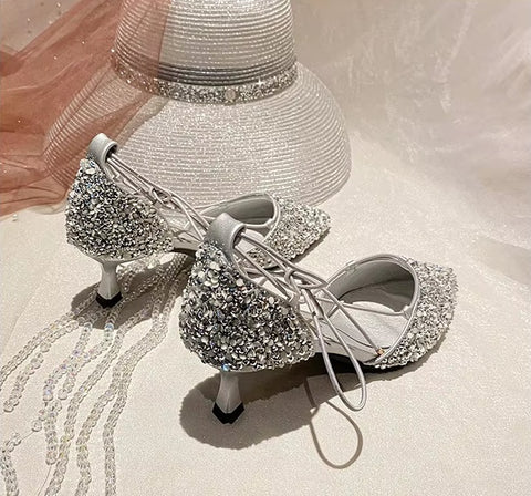Luxury Fashion Bling Bling Cross heel CODE: KAR3567