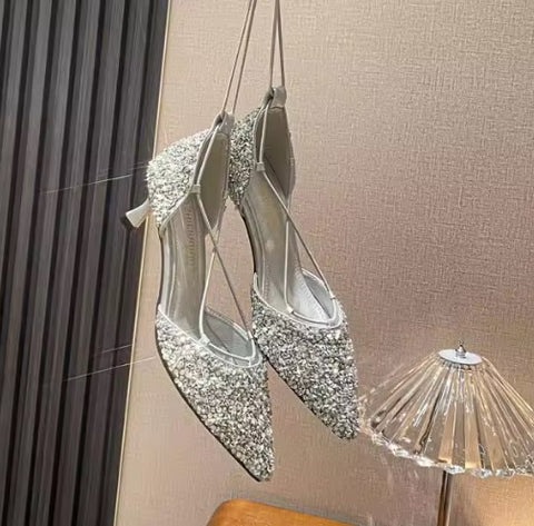 Luxury Fashion Bling Bling Cross heel CODE: KAR3567