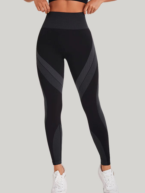 New Color Block Seamless High Waisted Scrunch Butt Lifting Workout Pant CODE: KAR3570