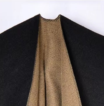 New Winter Warm Ponchos Thickened Scarf Split Cape Shawl CODE: KAR3575