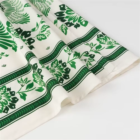 Summer New Versatile Fashionable Slim and Loose V-neck Printed Long sleeved Dress CODE: KAR3578