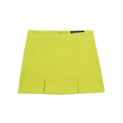 New Elegant Solid Sexy Off Shoulders Tight Short Top High Waist Back Zipper Mini Skirt 2 Piece Set CODE: KAR3579