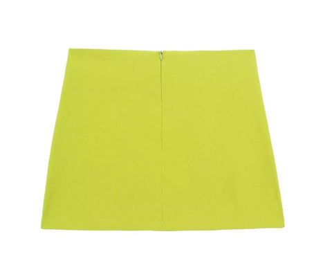 New Elegant Solid Sexy Off Shoulders Tight Short Top High Waist Back Zipper Mini Skirt 2 Piece Set CODE: KAR3579