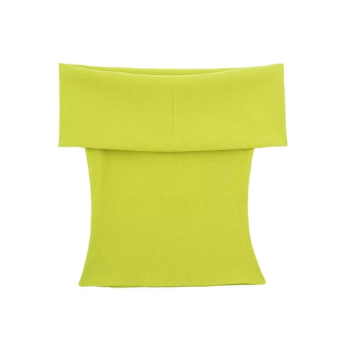 New Elegant Solid Sexy Off Shoulders Tight Short Top High Waist Back Zipper Mini Skirt 2 Piece Set CODE: KAR3579