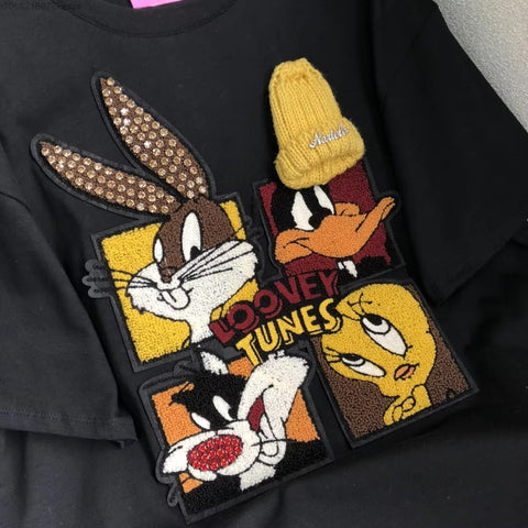 New Disney Fun Cartoon Donald Duck Short Sleeved Loose Top CODE: KAR3581