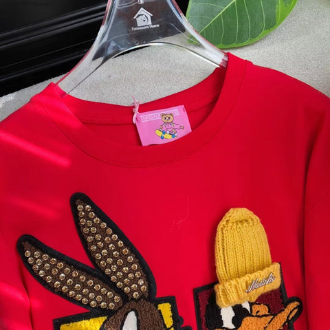 New Disney Fun Cartoon Donald Duck Short Sleeved Loose Top CODE: KAR3581