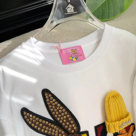 New Disney Fun Cartoon Donald Duck Short Sleeved Loose Top CODE: KAR3581