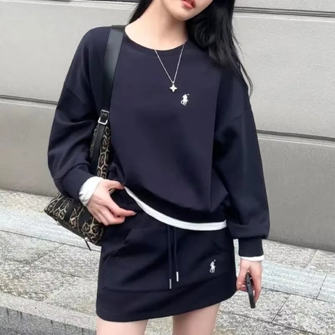 New Autumn Luxury Casual Suits Tee +Golf Skirt Two Piece Set CODE: KAR3582