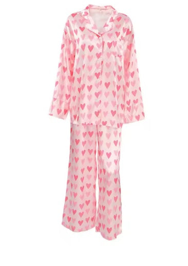 New Love Printing Loose and Comfortable Long-sleeved Trousers Winter Pajamas Set CODE: KAR3586