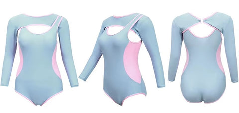 New Fashion Sexy Long Sleeve One Piece Swimsuit CODE: KAR3613