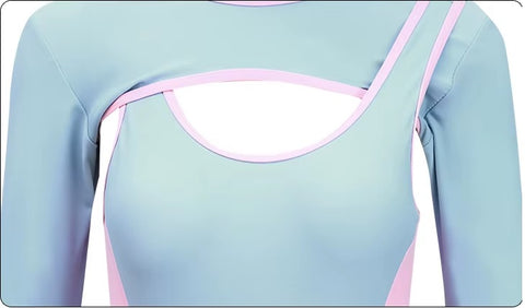 New Fashion Sexy Long Sleeve One Piece Swimsuit CODE: KAR3613