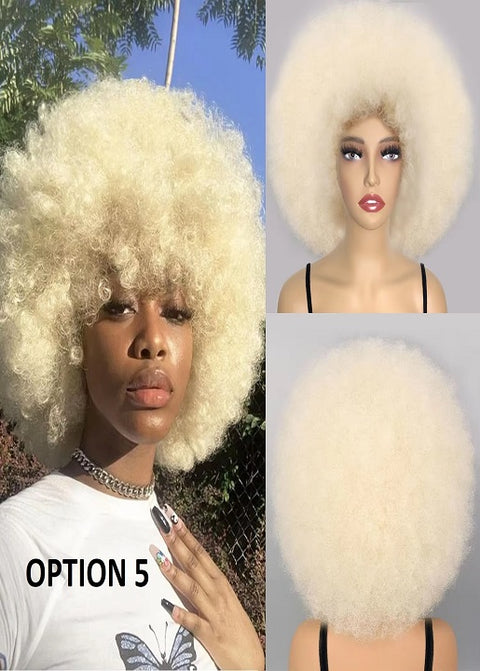 Puff Afro Short Kinky Curly Hair Wig  CODE: READY1437