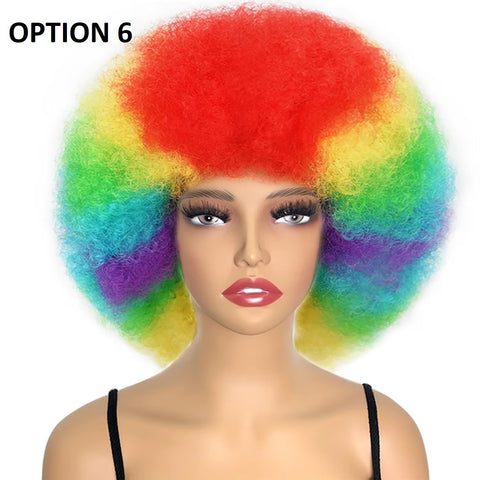 New High Puff Afro Short Kinky Curly Hair Wig  CODE: KAR3616