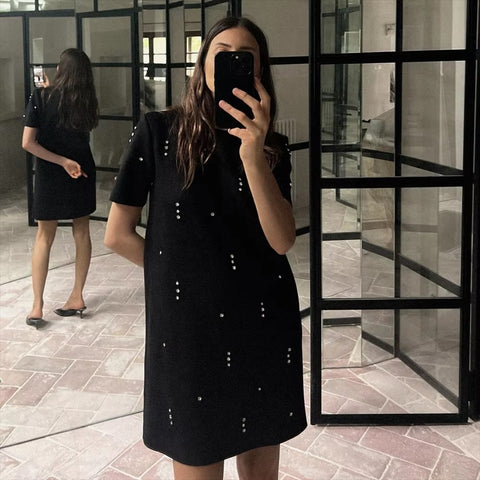 New Fashion Spring, Elegance, Leisure and Versatile Jewelry, Plush Texture Dress CODE: KAR3627