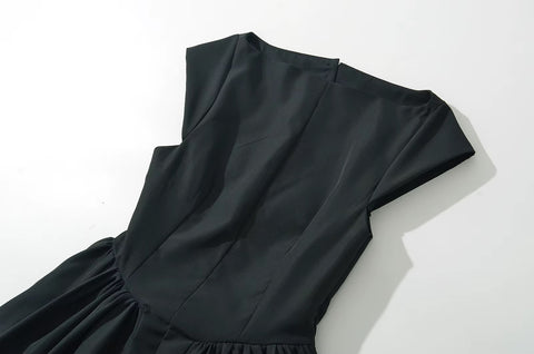 New Sexy Backless Sleeveless Pleated Slim Fit Vest Style Dress CODE: KAR3630