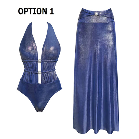 New Sexy Printed Diamond Swimwear Set CODE: KAR3639