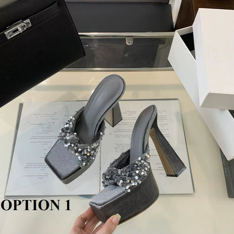 New Fashion Trendy High-end Minimalist Elegant Super High Heels CODE: KAR3642