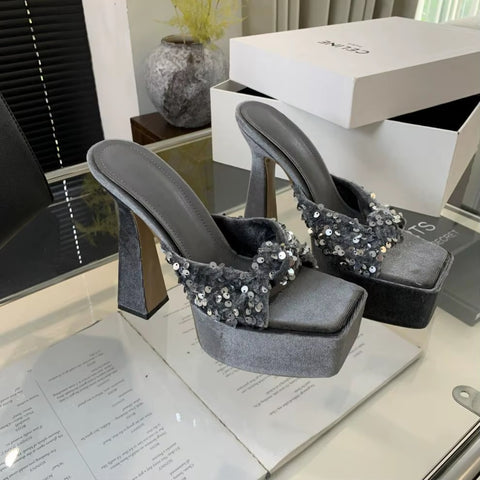 New Fashion Trendy High-end Minimalist Elegant Super High Heels CODE: KAR3642