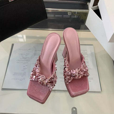 New Fashion Trendy High-end Minimalist Elegant Super High Heels CODE: KAR3642