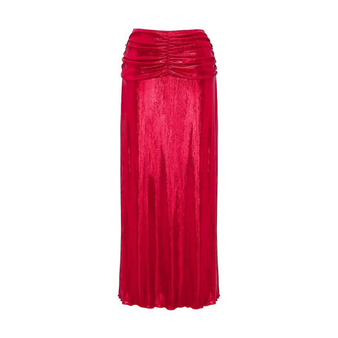 One Shoulder 3D Flower Shiny One Piece Swimsuit and Skirt CODE: READY1458