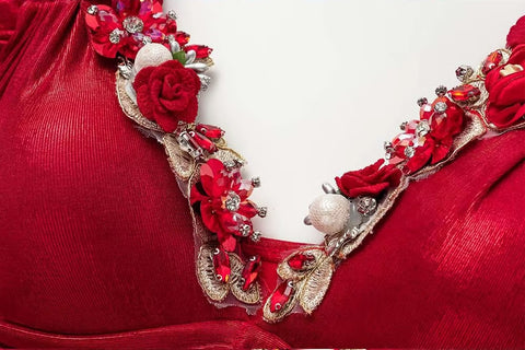 One Shoulder 3D Flower Shiny One Piece Swimsuit and Skirt CODE: READY1458