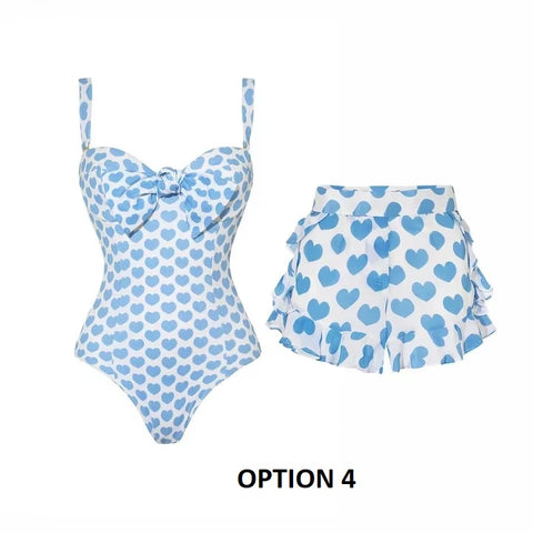 Sexy High Waist Tassel Skirt Beach Outing Swimsuit 2 Pieces Push Up Bikini Swimwear Set CODE: KAR3652