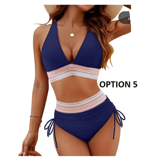 New Sexy High Waisted Bikini One Piece Swimwear Set CODE: KAR3661