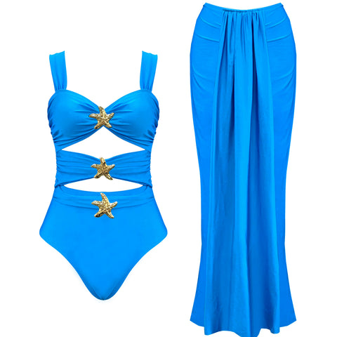 New Sexy Starfish Biquini High Fork Skirt Two-Pieces Swimwear CODE: KAR3664