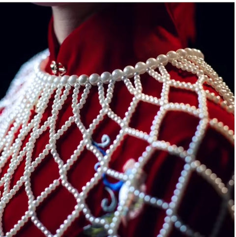 New Fashion Heavy Pearls Beaded Wraps Accessories CODE: KAR3666