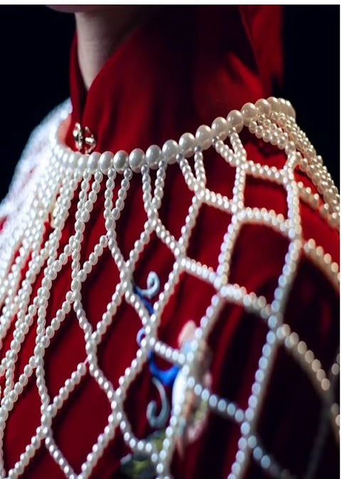 New Fashion Heavy Pearls Beaded Wraps Accessories CODE: KAR3666