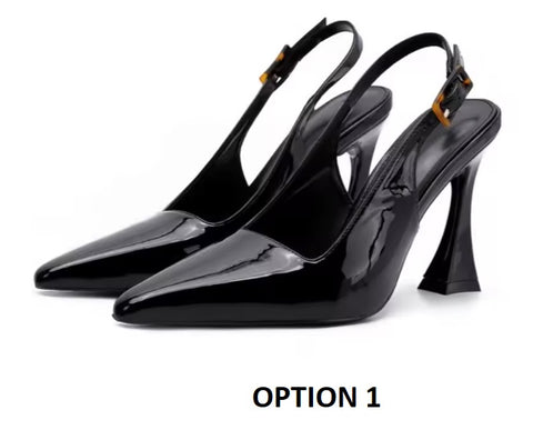 New Fashion Luxury Designer Pointed Toe Sing backs Elegant High Heel CODE: KAR3670