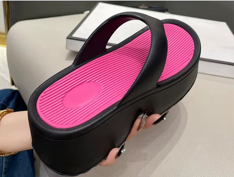 Fashion Thick Bottom Comfort Soft Sole Slides Slippers CODE: READY1495