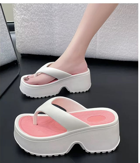 Summer Fashion Thick Bottom Comfort Soft Sole Slides Slippers CODE: KAR3675