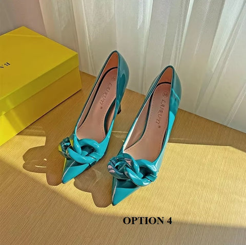 New Pointed Toe Stiletto Pumps Thin High Heel CODE: KAR3679