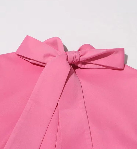 New Patchwork Lace Up Stand Collar Sleeveless High Waist Spliced Appliques Slim A Line Dress CODE: KAR3688