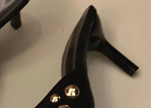 New Studded, Backless, One-foot, Stiletto Sandal CODE: KAR3691