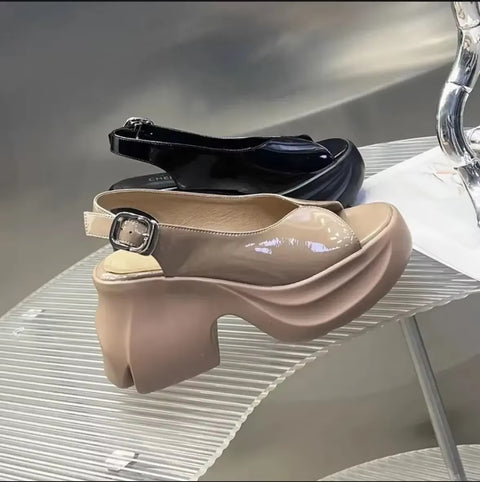 Summer New Niche Heightened Thick-soled Sandals CODE: KAR3692