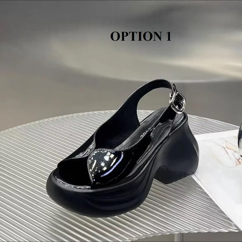 Summer New Niche Heightened Thick-soled Sandals CODE: KAR3692