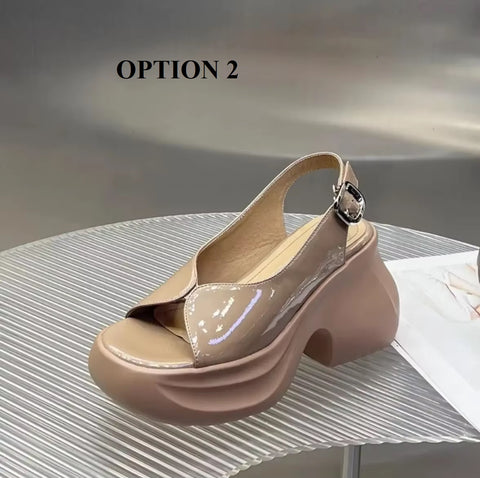 Summer New Niche Heightened Thick-soled Sandals CODE: KAR3692