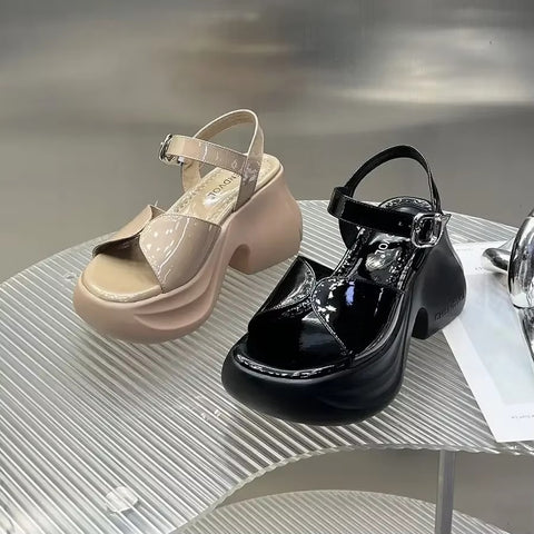 Summer New Niche Heightened Thick-soled Sandals CODE: KAR3692