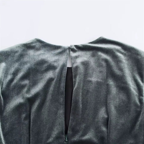 New Sleeveless Ring Detail at Waist Stylish Elegant Maxi Dress CODE: KAR3697