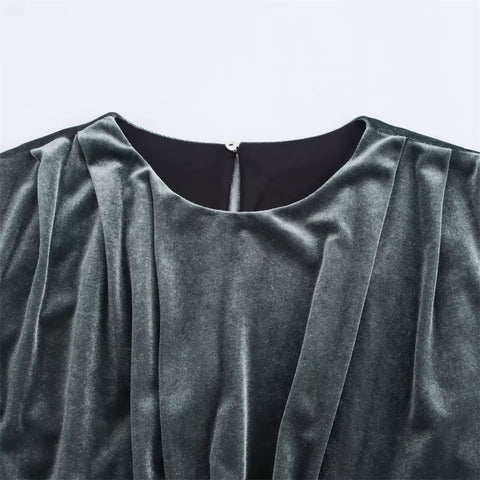 New Sleeveless Ring Detail at Waist Stylish Elegant Maxi Dress CODE: KAR3697