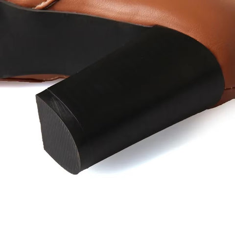 Sexy Round Toe Thigh Zipper Over-the-Knee Knee High Rock Stiletto High Heel Boot CODE: KAR3700