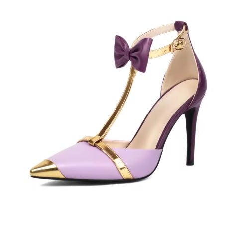 New Fashion Sweet Sexy Butterfly Knot Pointed Toe Ankle Strap Super High Heels Sandals CODE: KAR3704